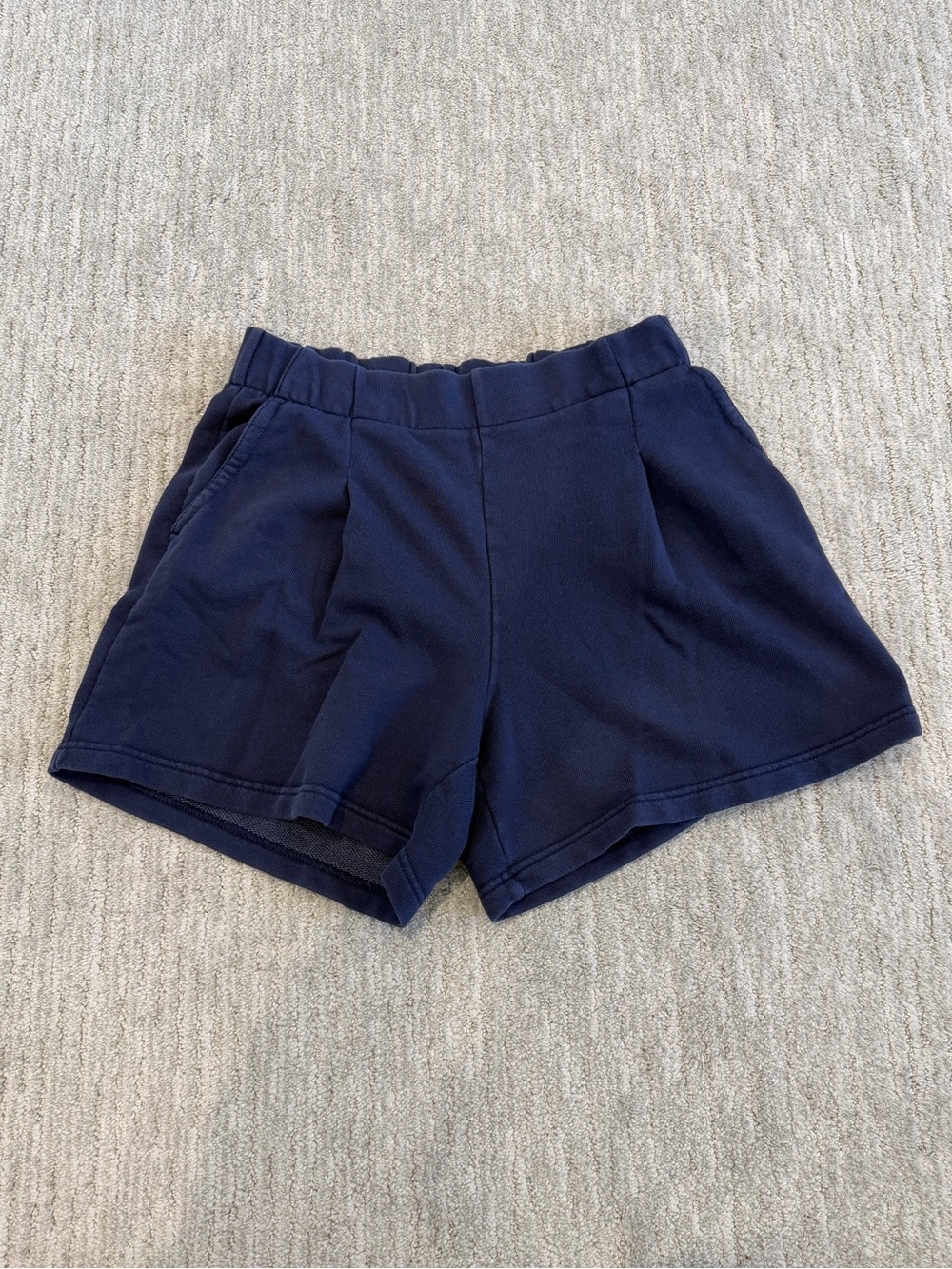 Aerie Navy Elastic-Waist Women’s Shorts - Small